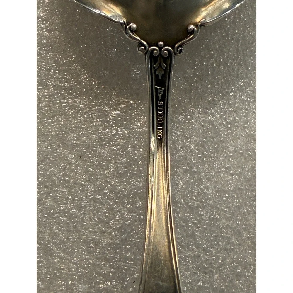 Watson Victoria Sterling Silver Pierced Berry Spoon Shell Bowl Ornate 1900
